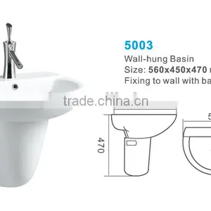 Ceramic Wall Hung Basin for the Shampoo Basin in Wash Basin thumbnail-6