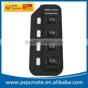 Computer High Speed 4 Port 3.0 Usb Hub With Power Switch for PC Desktop thumbnail-4