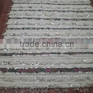 Vintage Moroccan Wedding Blanket 253cm x 158cm thumbnail-1