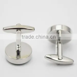 Round Black Carbon Fiber Inlay Cufflinks Carbon Fiber Mens Cufflinks thumbnail-3
