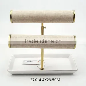 Double Bracelet Bar, Jewelry Tray With Bracelet Display Bars thumbnail-1