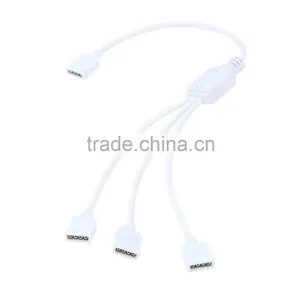 1pc RGB Controller Splitter for SMD5050 3528 RGB LED Strip,HUB 1 to 3,1 Male to 3 Female 4 Pin Rgb Led Connector thumbnail-4