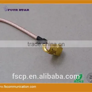 RG316 Cable Assembly With SMA Male Right Angle Crimp to SMA Female Bulkhead Crimp Connectors thumbnail-4