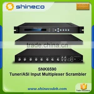 Digital Headend 8 ASI Input, 2 ASI Outputs(BNC) Mux-Scrambler Supports PID Filtering and Remapping thumbnail-1