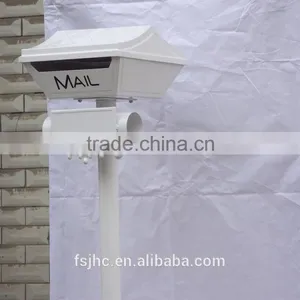 Foshan JHC-1024B Post Mounted Aluminum Mailbox/Durable Decorative Letterbox/Outdoor Lockable Standing Postbox For Garden thumbnail-3