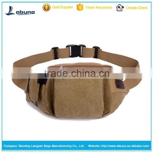 From Alibab China Factory Vintage Round Canvas Bag Elegant Waist Bag thumbnail-1
