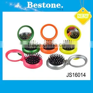 Customized Plastic Pocket Mirror With Comb Pocket Makeup Compact Mirror thumbnail-1