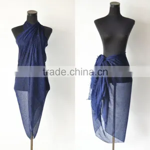Soft Material Printing Design Polyester Voile Bali Sarong Pareo thumbnail-1