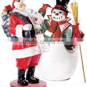Newest Fiberglass Father Christmas for Decorations thumbnail-1