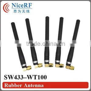 Rubber Antenna SW433-WT100 for Wireless Transceiver RF Module 433MHz Elbow Rod Antenna 433MHz Rubber Antenna 433 thumbnail-3