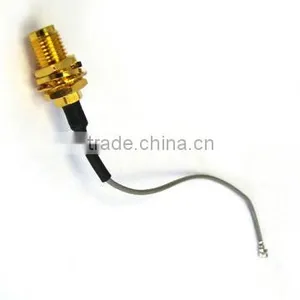 U.FL to SMA Female, Bulkhead Connector With 1.13 Cable, Cable Assembly, Pigtail, Jumper Cable thumbnail-1