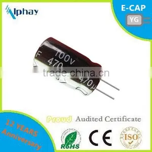 High Quality Aluminum Electrolytic Capacitor E-cap 100V for LED Driver thumbnail-2