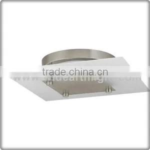 UL CUL Listed Brushed Nickel Hotel Bathroom Ceiling Lamp With Square Shade C81403 thumbnail-1