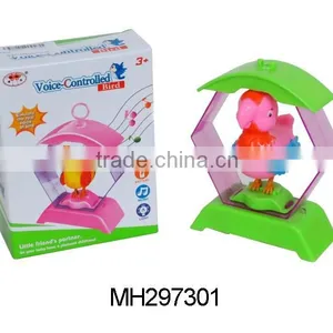 2015 Hot Selling Voice Controlled Singing Bird Toys With Light and Music thumbnail-4