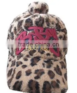 Custom Design Plush Lady Baseball Cap Baseball Cap With Pom Pom thumbnail-1