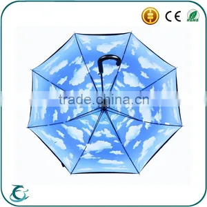 High Quality 25 Inch Fashion Design Double Layer Rain Umbrella thumbnail-3