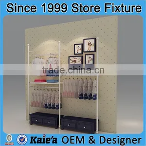 Cute Kid Clothing Display Floor /clothes Display Rack for Shop thumbnail-2