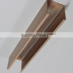 Good Evenness Wood Grain Surface Aluminum Ceiling Tiles U Aluminum Screen Ceiling thumbnail-2