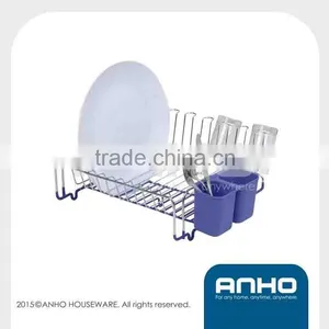 Finely Processed Wire Dish Rack With Two Rubber Cup thumbnail-1