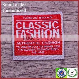 Red Cardboard E-hookah Private Handmade Clothing Label thumbnail-1