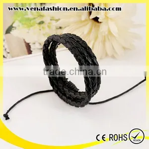 Multilayers Cheap Personalized Leather Wrap Bracelet Wholesale thumbnail-3