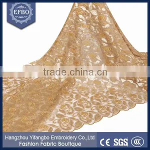 2016 High Quality African Tulle Lace French Net Lace Fabrics for Bridal Dupatta Lace thumbnail-1