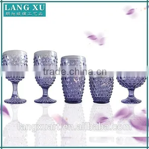 Wholesale High Quality Handmade Wholesale Table Colored Drinking Glassware Sets thumbnail-1