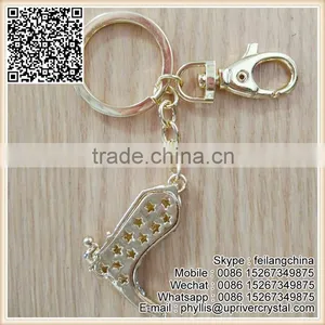New Arrival Best Sell High Heel Shoes Key Chain With Crystal thumbnail-3