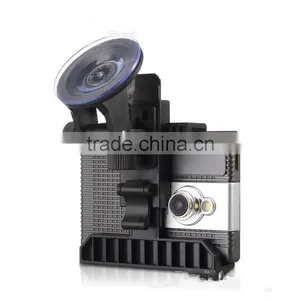 5.0 Inch Car DVR + Android 4.4 +3 Cameras + Dual Recording + Radar Detector + GPS Navigation + Wifi Access thumbnail-2