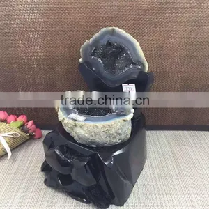 Natural Agate Crystal Geode Ornaments For Sale thumbnail-2