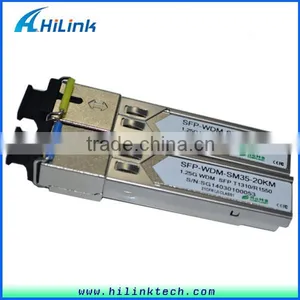 Hilink 10/100/1000M Base WDM SFP Port Fiber Optic to RJ45/UTP Ethernet Compatible Cisco SFP Module Media Converter thumbnail-5