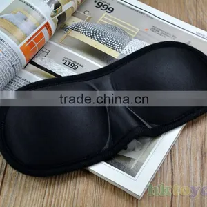 Eye Mask Black Sleeping Eyeshade Eyepatch Blindfold With Earplugs Shade Travel Sleep Aid Cover Light Guide Wholesale thumbnail-3