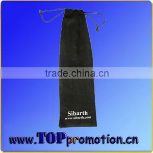 Black Flocking Logo Printing Fan Bag thumbnail-1