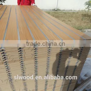 Melamine MDF Groove Boards With 1220*2440mm E2 Grade thumbnail-1
