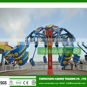 Popular Stimulation Amusement Fairground Park Rides Spiral Jet Air Shot for Sale thumbnail-4