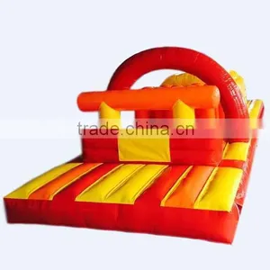 6mLx3.3mWx2.8mH Red Yellow Fire Hot Inflatable Obstacle Course Outdoor Adult Inflatable Obstacle Course Cheap thumbnail-3