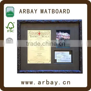 Wholesale 45 Degree Beveled Cut Die Black Mats Matt Matted for Photo Frame Deco thumbnail-1