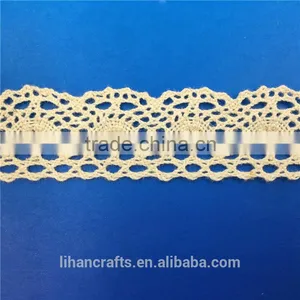 H0067F Elegant Lace Ribbon, 100% Cotton Lace ,Crocheted Lace thumbnail-1