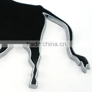 Plastic Chrome Cow Stickers Car Emblems Logo Custom thumbnail-4