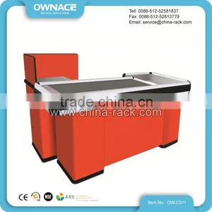 Hot Sale Checkout Counter With Conveyor Belt for Supermarket thumbnail-3