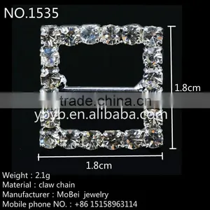 Rose Crystal Rhinestone Buckle for Wedding Invitation-1535 thumbnail-2