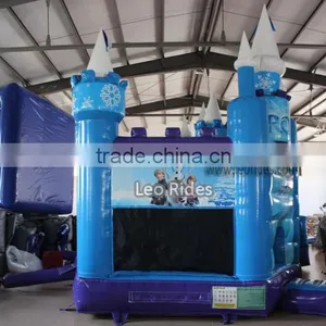 Frozen Castle Bounce House Five in One Combo, Kids Amusement Park thumbnail-2