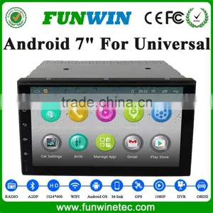 7" 2 Din Android Car Dvd Player for Universal With Car Gps Navigation Multimedia System Radio Bluetooth Support Mirror Link thumbnail-1