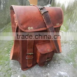 Genuine Leather Moroccan Indian Leather Messenger Bag thumbnail-1