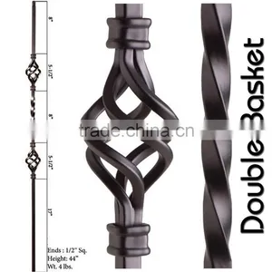 Fence Parts Decorative Wrought Iron Baskets thumbnail-2
