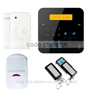 2016 Smart Quad-band GSM Communication LCD/LED Keypad ADEMCO Contact ID Protocol Wireless Alarm thumbnail-2