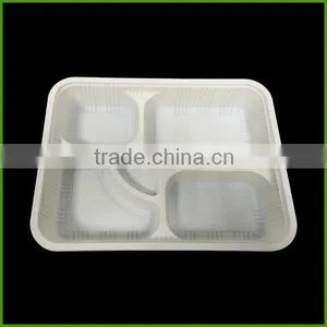 High Quality Disposable Plastic Divided Paper Food Microwave Tray thumbnail-1