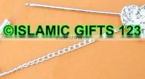 Hijab Pins- Scarf Pins Abaya -Nakab Pins-Islamic Pins-stone Dress Pins thumbnail-6