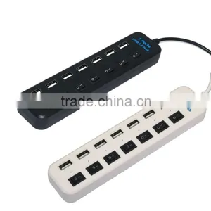 Factory Direct Supply! Hot Sales!Type C 7 Port USB 2.0 Hub Adapter With Individual Power Switches thumbnail-5