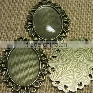 Flat on Bottom, Domed on Top Bulk Glass Cabochons for Ring Blanks, Pendants, Earrings // Wholesale Clear Glass Domed Tiles thumbnail-1